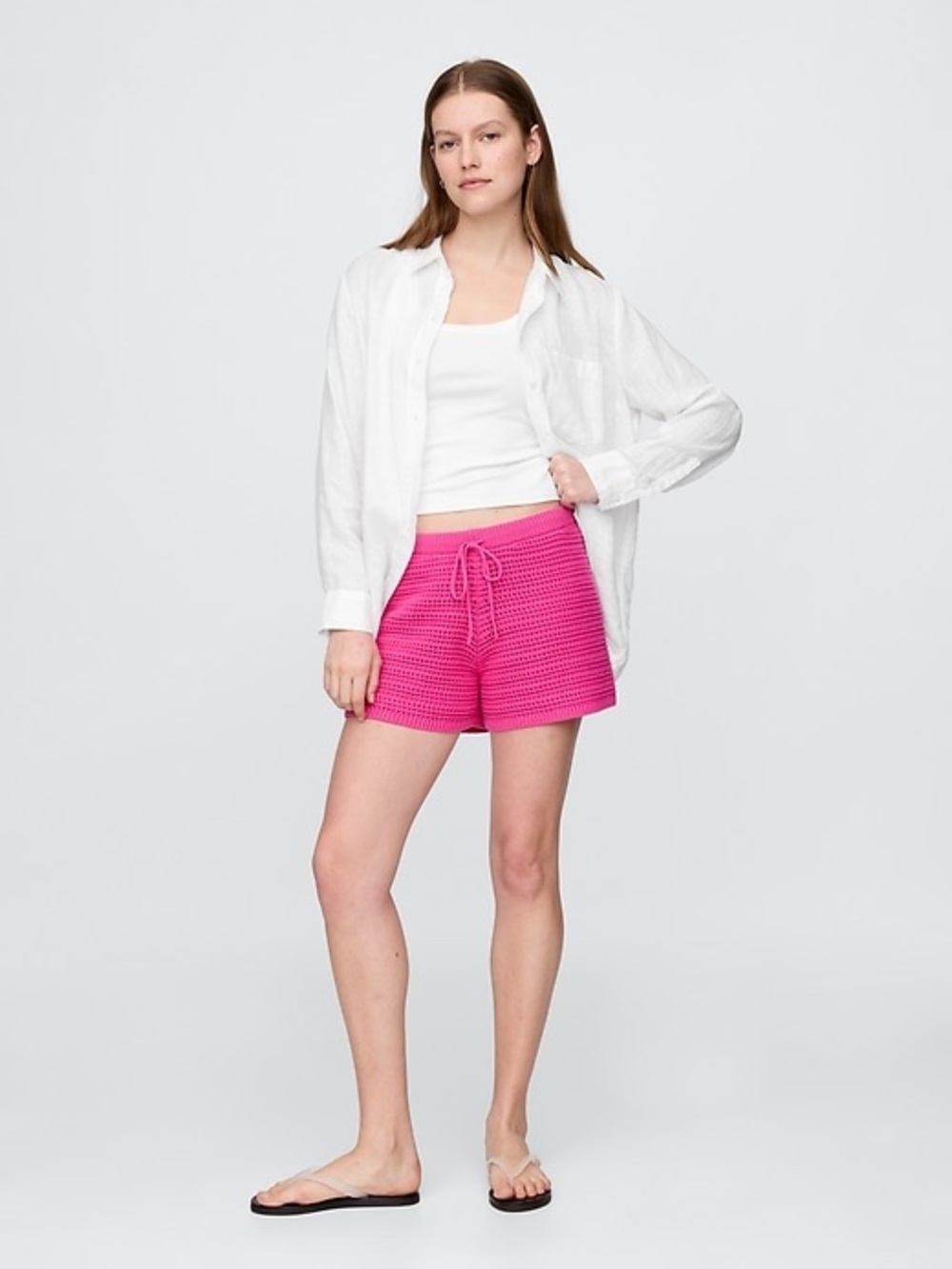 GAP Hot Pink Crochet Easy Shorts